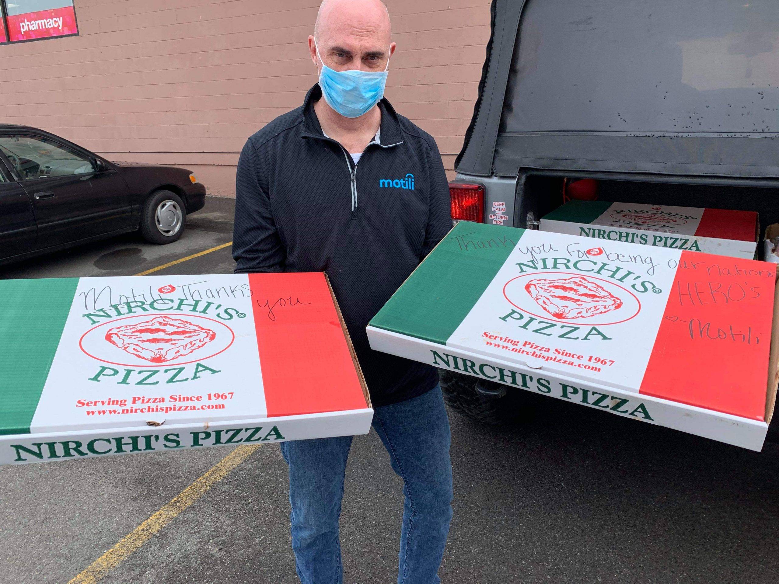 Delivering Pizza to First Responders in Binghamton, NY